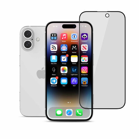 22 cases Privacy Tempered Glass iPhone 16 Plus